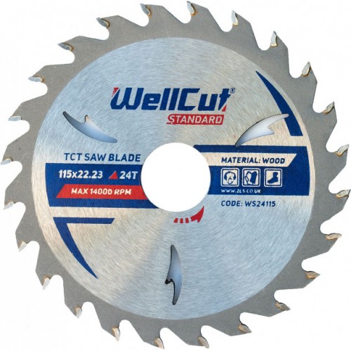 Пильный диск WellCut Standart 115х22.23 24Т